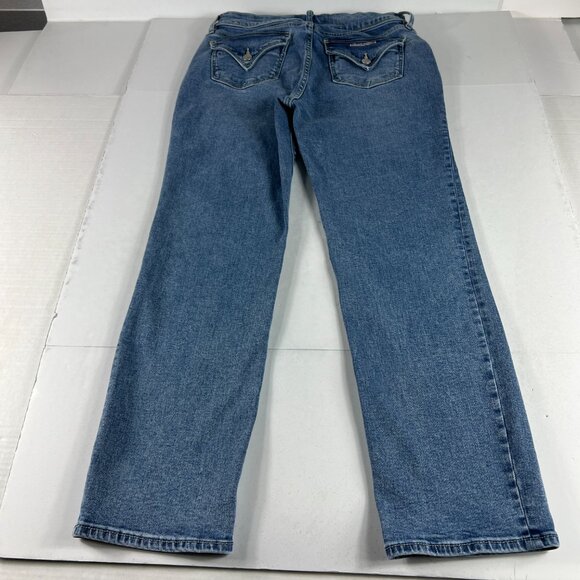 Hudson Jeans Women's Measured 30x27 High Rise Straight Light Blue Denim Tag 8 - Picture 9 of 16